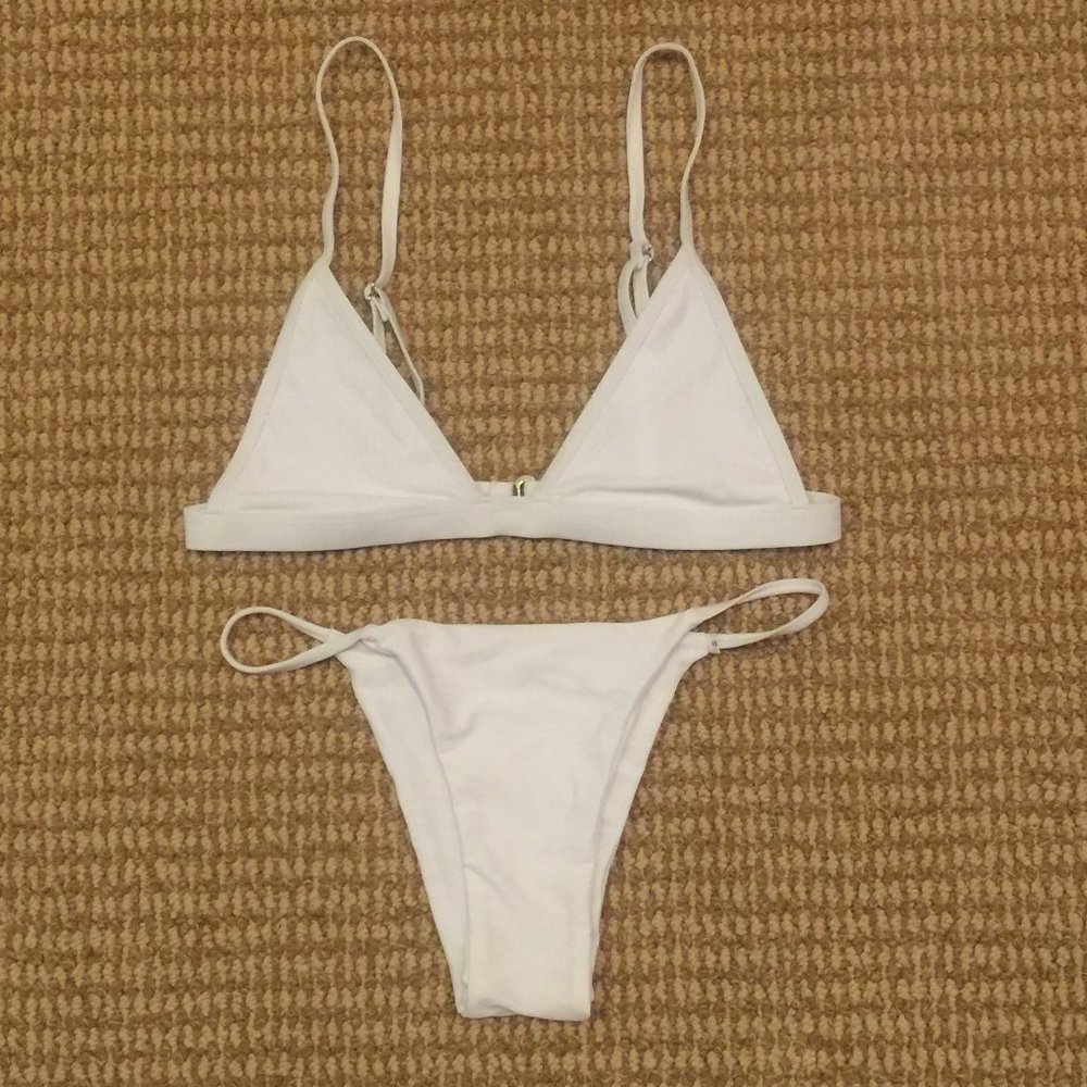 White String Bikini Small - Picture 1 of 7